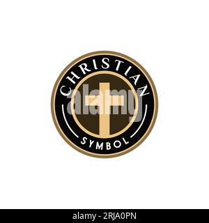 Catholic Christian Symbol Religious Emblem Design inspiration Illustration de Vecteur