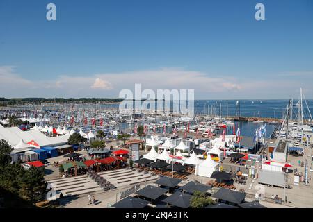 La semaine de Kiel ou régate de Kiel, base olympique Schilksee, Kiel, Schleswig-Holstein, Allemagne, Europe. Banque D'Images