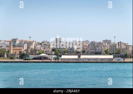 Terminal de bateau de croisière au port du Pirée, Grèce Banque D'Images