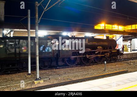 Jubilee Class no 45627 Sierra Leone à York, Station, Yorkshire, Angleterre Banque D'Images