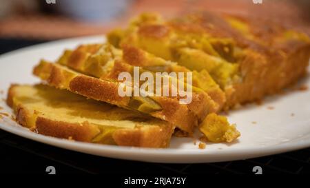 Délicieux gâteau à la patate douce. Banque D'Images