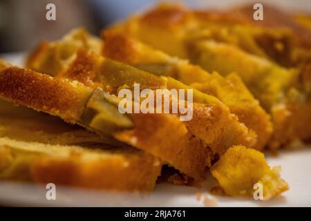 Délicieux gâteau à la patate douce. Banque D'Images