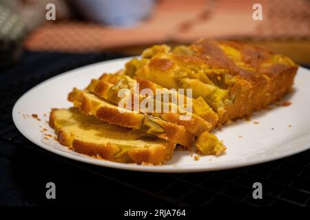 Délicieux gâteau à la patate douce. Banque D'Images