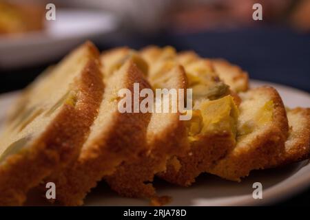 Délicieux gâteau à la patate douce. Banque D'Images