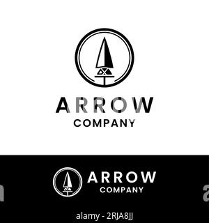 Logo représentant une pointe de flèche Illustration de Vecteur
