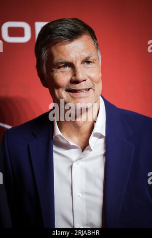 Hambourg, Allemagne. 21 août 2023. Thomas Helmer arrive à la cérémonie du « Sport Bild Award 2023 » dans les salles de vente aux enchères de poissons. Crédit : Christian Charisius/dpa/Alamy Live News Banque D'Images