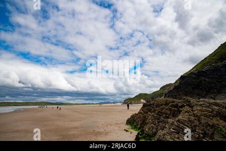 Maghera Caves Beach, Ardara, comté de Donegal, Irlande Banque D'Images