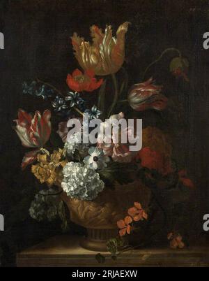 Pièce de fleurs de Jean-Baptiste Monnoyer Banque D'Images