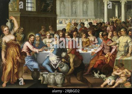 Die Hochzeit zu Kana 1606 par Hans Rottenhammer Banque D'Images