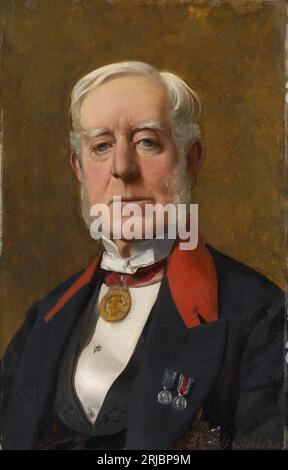 Général Alexander Nelson Hood, 1e vicomte Bridport (1814-1904) de Rudolf Swoboda Banque D'Images