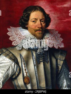 Portrait d'un homme entre circa 1610 et circa 1620 par Frans Pourbus le Jeune Banque D'Images