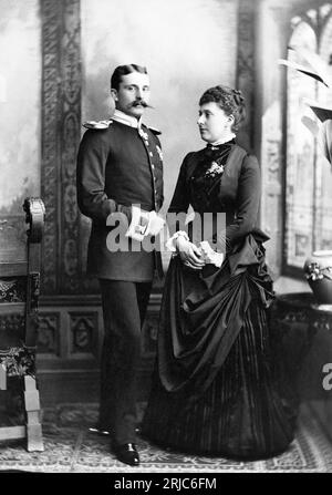 Le prince Henri de Battenberg et la princesse Béatrice Banque D'Images