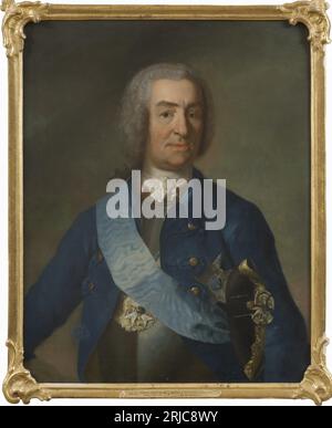 Portrait de Mattias Alexander von Ungern-Sternberg, 1689-1763 Date inconnue de Johan Henrik Scheffel Banque D'Images