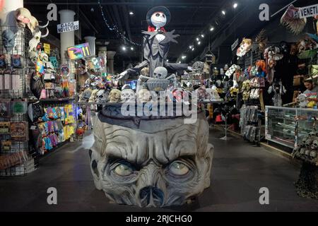 Une vue générale de l'intérieur de l'Halloween Adventure, un magasin de costumes et tchotchke 12 mois par an à Greenwich Village, Manhattan. Banque D'Images