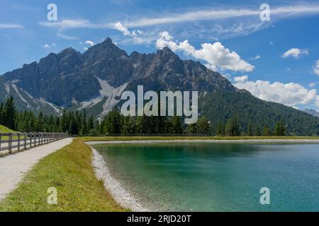 Paysage idyllique autour de Mieders, une municipalité dans le district d'Innsbruck-Land dans l'état autrichien du Tyrol Banque D'Images