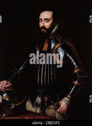 Portrait d'Alfonso d'Avalos. 1530s par Antonis Mor Banque D'Images