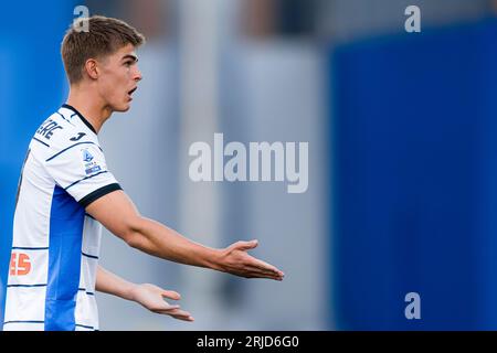 Charles de Ketelaere d'Atalanta BC fait des gestes lors du match de football Serie A entre les US Sassuolo et Atalanta BC. Banque D'Images