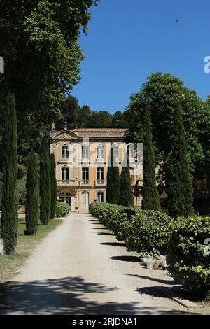 Le Château de font-Ségugne - lieu de naissance du Félibrige dans les années 1850 Banque D'Images