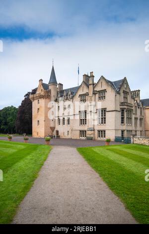 Château de Brodie près de Forres à Moray, Écosse, Royaume-Uni Banque D'Images