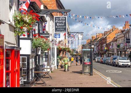 17th Century Old George Hotel, High Street, Stony Stratford, Buckinghamshire, Angleterre, Royaume-Uni Banque D'Images