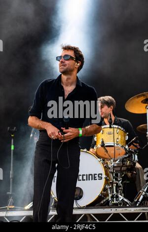 Sedgefield, Royaume-Uni. 19 août 2023. The Vaccines au Hardwick Festival 2023. Crédit Tracy Daniel / Alamy Banque D'Images