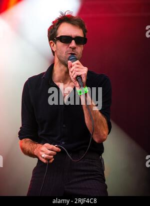 Sedgefield, Royaume-Uni. 19 août 2023. The Vaccines au Hardwick Festival 2023. Crédit Tracy Daniel / Alamy Banque D'Images