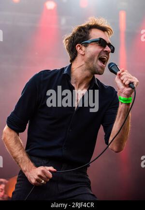 Sedgefield, Royaume-Uni. 19 août 2023. The Vaccines au Hardwick Festival 2023. Crédit Tracy Daniel / Alamy Banque D'Images