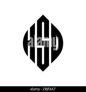 Logo de lettre cercle XSD avec forme de cercle et d'ellipse. Lettres elliptiques XSD avec style typographique. Les trois initiales forment un logo circulaire. Ci XSD Illustration de Vecteur