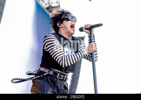 Hongrie 11 août 2023 Yungblud en concert au Sziget Festival à Budapest © Andrea Ripamonti / Alamy Banque D'Images