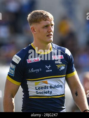 Leeds, Angleterre - 20 août 2023 James McDonnell (19) de Leeds Rhinos. Rugby League Betfred Super League , Leeds Rhinos vs Warrington Wolves au Headingley Stadium, Leeds, Royaume-Uni Banque D'Images
