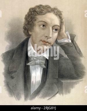 John Keats (1795 – 1821) poète anglais Banque D'Images