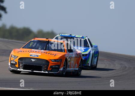 Watkins Glen, NY, États-Unis. 20 août 2023. 20 août 2023 - Watkins Glen, NY : Austin Cindric (2), pilote de la NASCAR Cup Series, course pour le Go Bowling au Glen au Watkins Glen International à Watkins Glen NY. (Image de crédit : © Stephen A Arce Grindstone Media/ASP) USAGE ÉDITORIAL SEULEMENT! Non destiné à UN USAGE commercial ! Banque D'Images