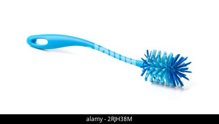 Nikolaev, Ukraine, 30 juillet 2023. Brosse à bouteilles pratique et ergonomique de marque Tupperware, ustensiles en plastique, ustensiles de cuisine. Banque D'Images