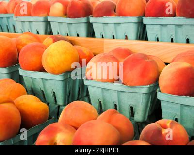Fruits frais à vendre dans le supermarché local Banque D'Images