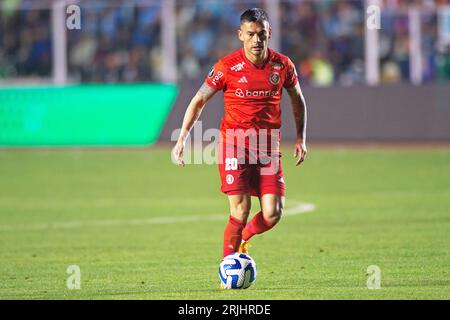 22 août 2023 : Stade Hernando Siles, la Paz, Bolivie ; Copa Libertadores football quart-de-finale, bol&#xed;var versus Internacional ; Charles Aránguiz of Internacional Banque D'Images