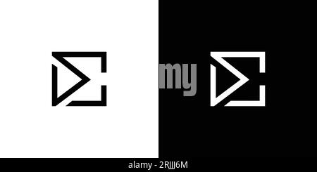 Design moderne et unique du logo SC Illustration de Vecteur