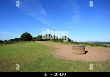 Toposcope sur Kinver Edge, Staffordshire, Angleterre, Royaume-Uni. Banque D'Images