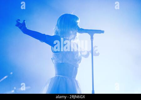 Trondheim, Norvège. 19th, août 2023. La chanteuse et compositrice norvégienne Aurora donne un concert en direct lors du festival de musique norvégien Pstereo Festival 2023 à Trondheim. (Crédit photo : Gonzales photo - Tor Atle Kleven). Banque D'Images
