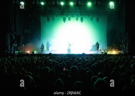 Trondheim, Norvège. 19th, août 2023. La chanteuse et compositrice norvégienne Aurora donne un concert en direct lors du festival de musique norvégien Pstereo Festival 2023 à Trondheim. (Crédit photo : Gonzales photo - Tor Atle Kleven). Banque D'Images