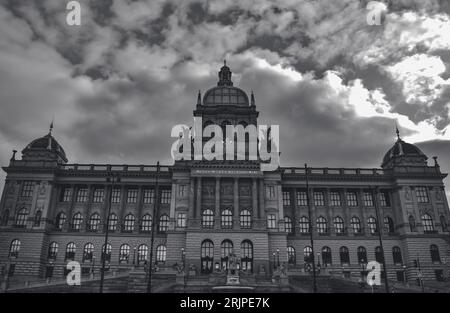 Musée national de Prague, Noir et blanc II, République tchèque Banque D'Images