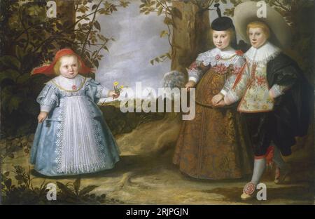 Trois enfants dans un paysage 1635 de Jacob Gerritsz. Cuyp Banque D'Images