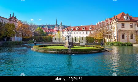 Jardin Wallenstein, Prague, République tchèque, automne Banque D'Images