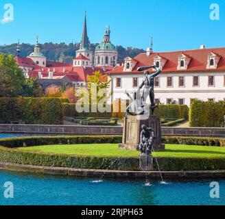 Jardin Wallenstein, Prague, République tchèque, automne Banque D'Images