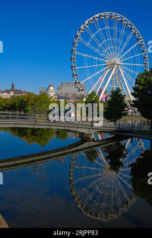 Canada, Québec, Montréal, Vieux-Port, Vieux-Port, grande roue, Banque D'Images