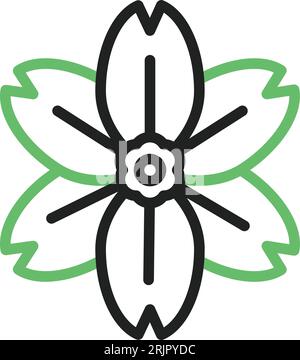 Alpine Forget Me pas icône image. Convient pour les applications mobiles. Illustration de Vecteur