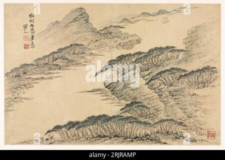 Paysages dans divers styles après Old Masters 1690 par Mei Qing Banque D'Images