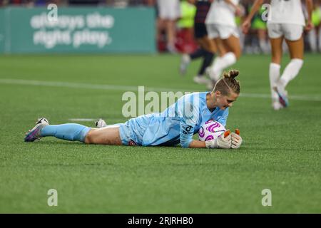 20 août 2023 ; Portland, Oregon, États-Unis; North Carolina courage au Portland Thorns FC dans un match NWSL à Providence Park. (crédit photo : Al Sermeno/KLC Banque D'Images