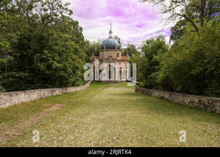 Chapelle de la circoncision de Jésus. Quatrième chapelle sur le pèlerinage au sanctuaire de Santa Maria del Monte sur le Sacro Monte di Varese  Italie, Lo Banque D'Images