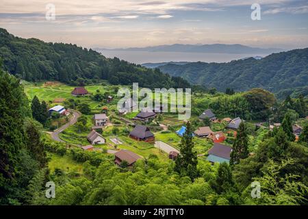 Village de Kamiseya dans le nord de la préfecture de Kyoto, Japon. Banque D'Images