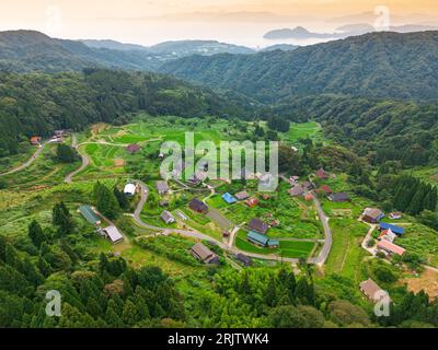 Village de Kamiseya dans le nord de la préfecture de Kyoto, Japon. Banque D'Images